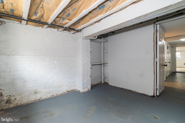 view of basement