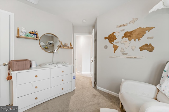 2314 Emerson Ln, Fredericksburg, VA 22401 - living area with light carpet and baseboards