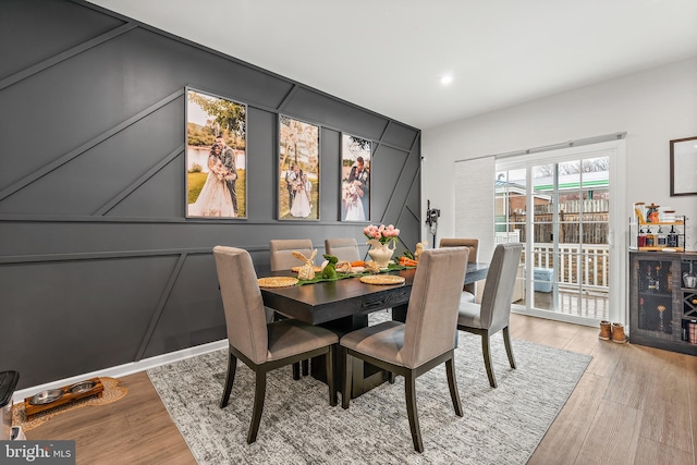 2314 Emerson Ln, Fredericksburg, VA 22401 - dining area featuring light wood-style floors and recessed lighting