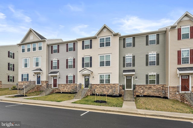 2314 Emerson Ln, Fredericksburg, VA 22401 - townhome / multi-family property featuring stone siding