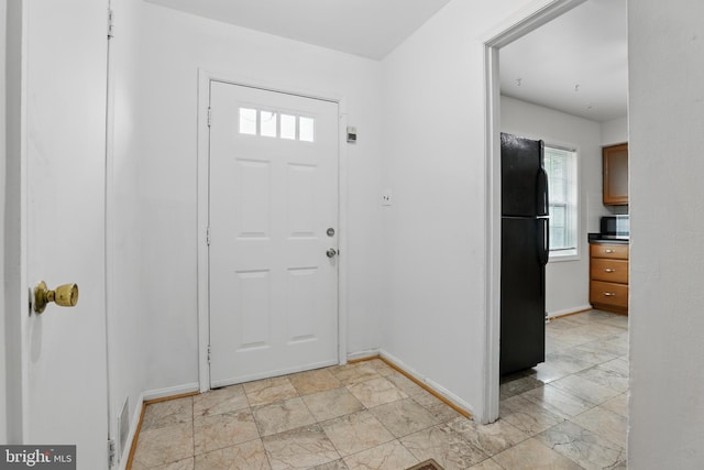 entrance foyer featuring healthy amount of natural light and baseboards