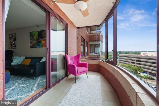 2400 Clarendon Blvd Unit 916, Arlington, VA 22201 - balcony with ceiling fan