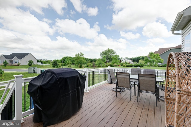 1303 Officers Row, Delaware City, DE 19706 - deck with area for grilling and outdoor dining area