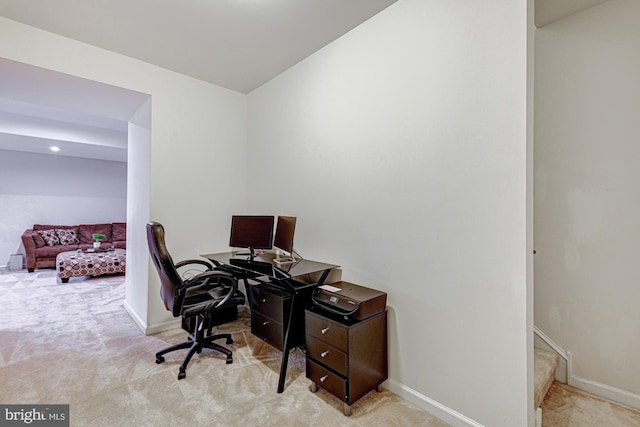 1303 Officers Row, Delaware City, DE 19706 - carpeted home office featuring baseboards