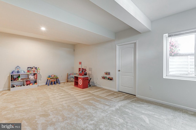 1303 Officers Row, Delaware City, DE 19706 - rec room with carpet flooring and baseboards