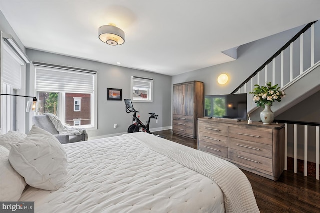 1113 Fitzwater St Unit A, Philadelphia, PA 19147 - bedroom featuring dark wood-type flooring and baseboards