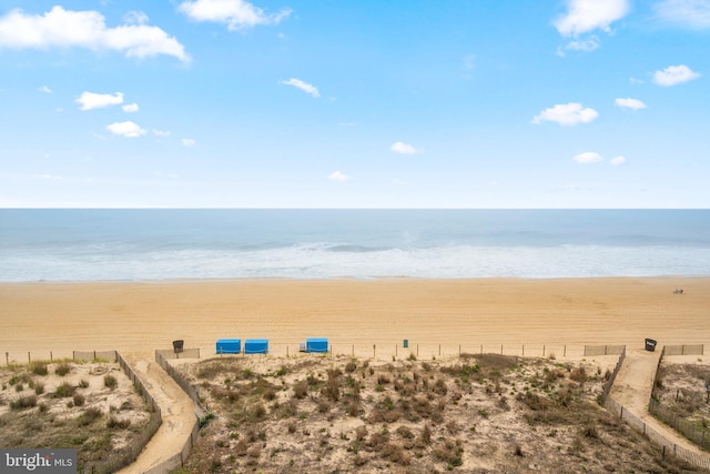 10002 Coastal Hwy Unit 611, Ocean City, MD 21842 - water view featuring local beach and fence