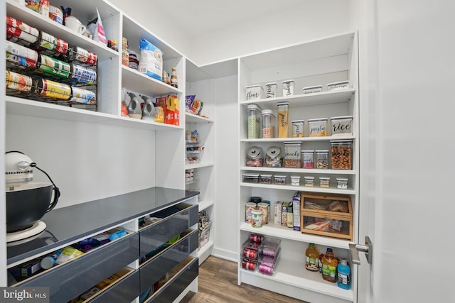 view of pantry