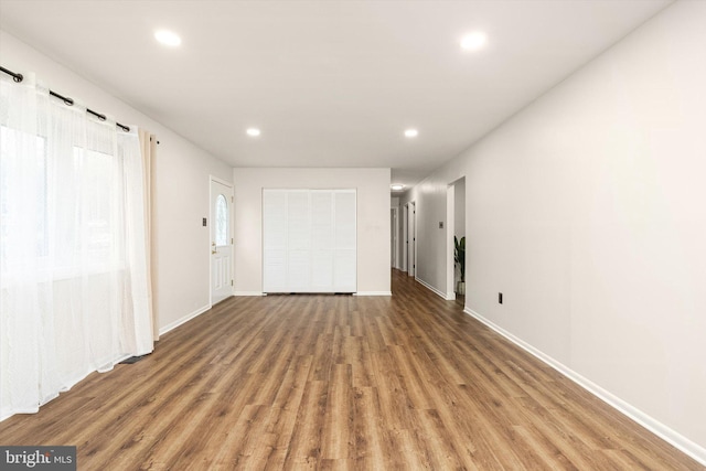 203 Coville Dr, Browns Mills, NJ 08015 - unfurnished bedroom featuring wood finished floors, recessed lighting, and baseboards