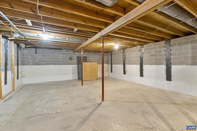 7 Spoon Ter, Palmyra, VA 22963 - unfinished basement with concrete block wall