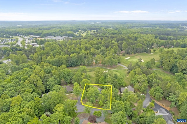 7 Spoon Ter, Palmyra, VA 22963 - aerial view of property's location with property boundaries highlighted and a forest