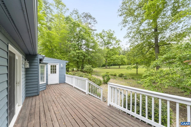 7 Spoon Ter, Palmyra, VA 22963 - wooden terrace with view of scattered trees
