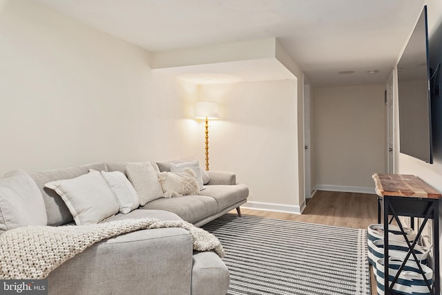 1808 Bay Ridge Ave, Annapolis, MD 21403 - living room featuring wood finished floors and baseboards