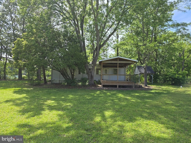 145 Harding Ln, Lottsburg, VA 22511 - view of green lawn featuring covered porch