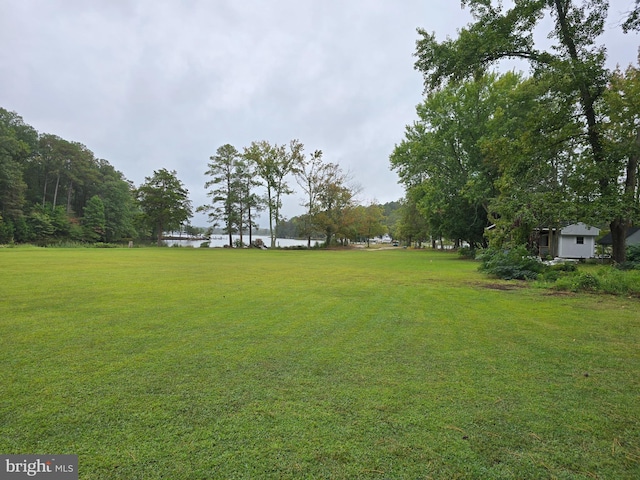 145 Harding Ln, Lottsburg, VA 22511 - view of grassy yard with a water view