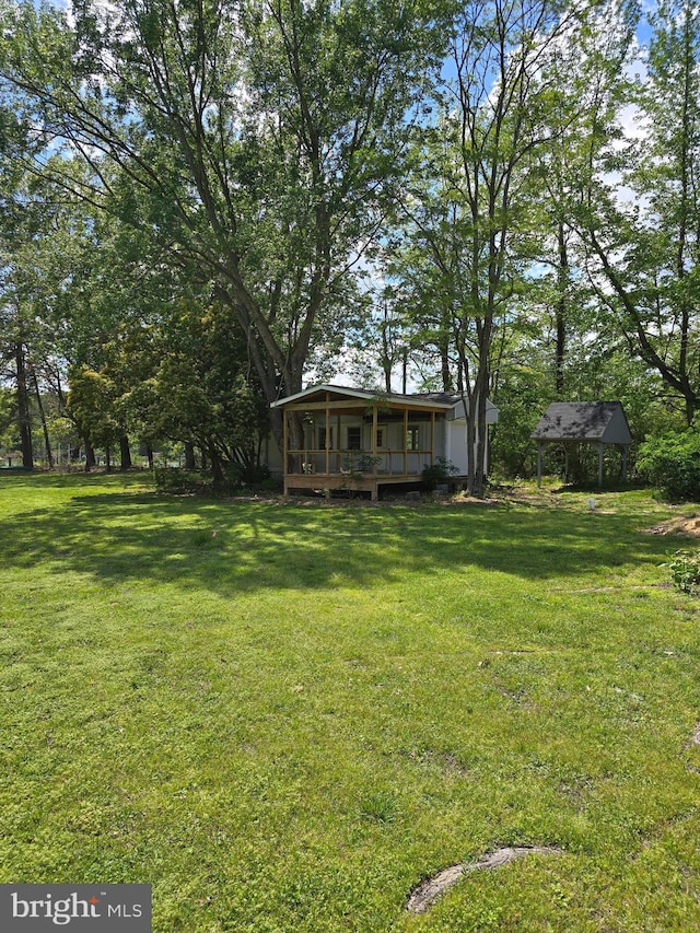 145 Harding Ln, Lottsburg, VA 22511 - view of green lawn with a gazebo and covered porch