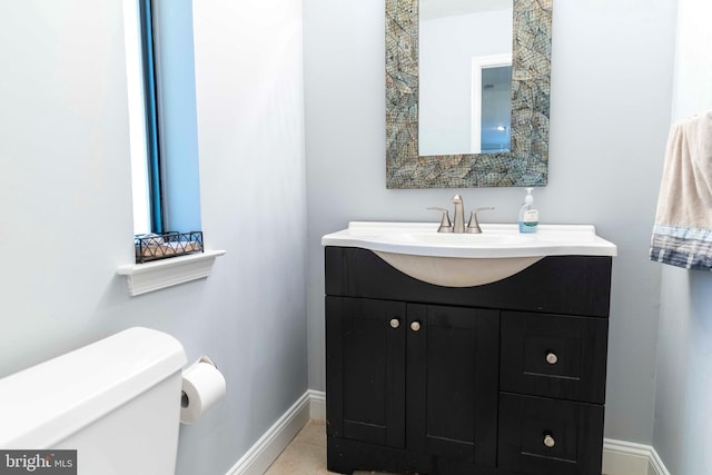1644 Spring Mill Ct, Yardley, PA 19067 - bathroom featuring vanity, baseboards, and toilet