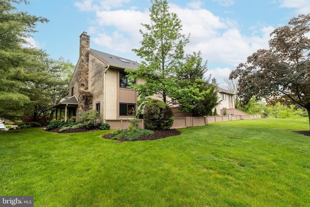1644 Spring Mill Ct, Yardley, PA 19067 - rear view of property featuring a chimney