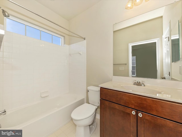 6207 Margarita Way, Frederick, MD 21703 - full bath with toilet, shower / washtub combination, vanity, and tile patterned floors