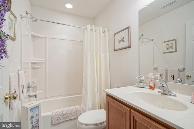 2501 Lexington Mews, Woolwich Twp, NJ 08085 - full bathroom featuring shower / bath combo with shower curtain, toilet, vanity, and recessed lighting