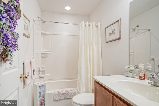 2501 Lexington Mews, Woolwich Twp, NJ 08085 - full bathroom featuring toilet, shower / tub combo, and vanity