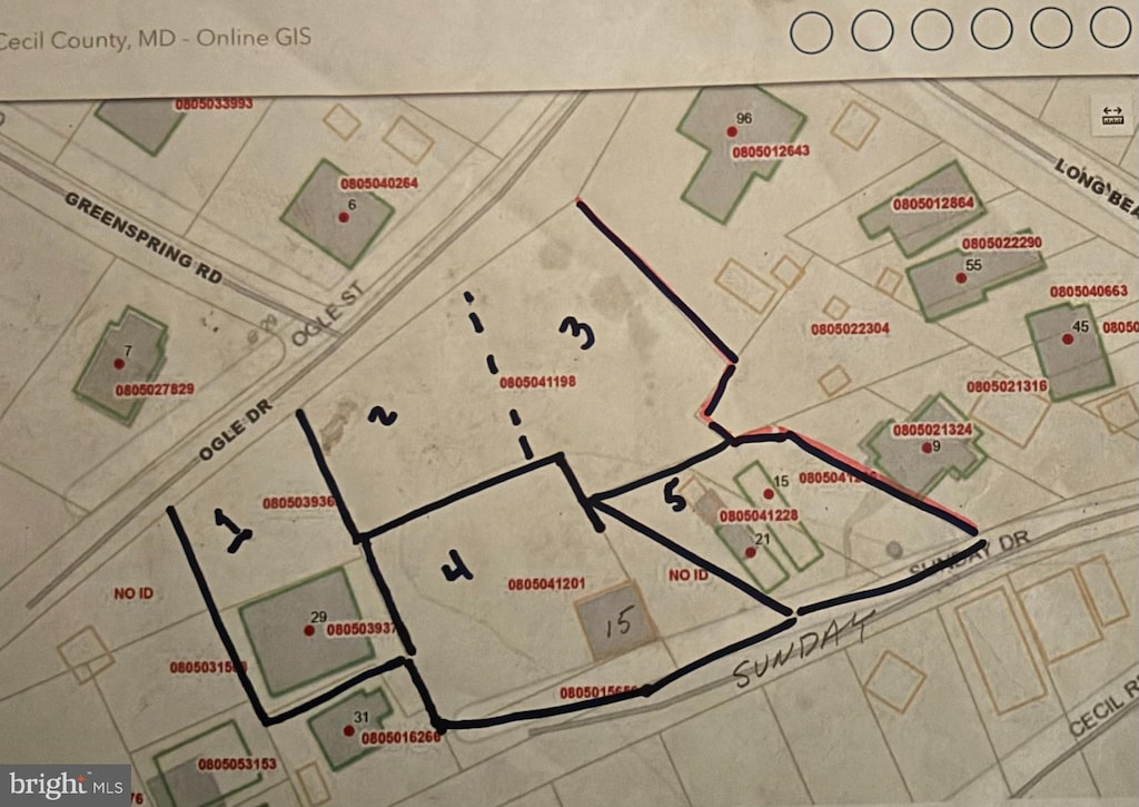 map / location of property area