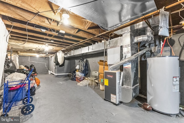 2022 Rowan St, Philadelphia, PA 19140 - unfinished below grade area featuring water heater and heating unit
