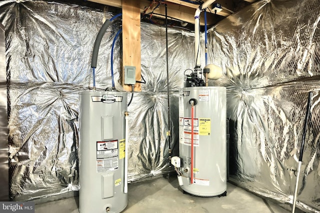 200 Sonny St, Hanover, PA 17331 - utility room with electric water heater and water heater