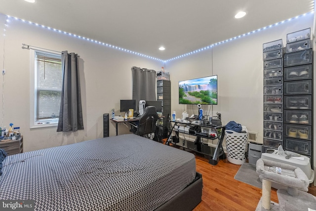 2458 N Natrona St, Philadelphia, PA 19132 - bedroom with wood finished floors and recessed lighting