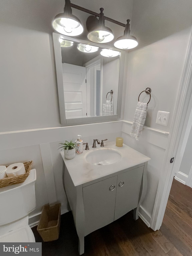 11372 Wollaston, Swan Point, MD 20645 - bathroom featuring wood finished floors and vanity