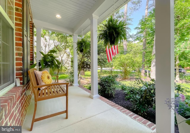 11372 Wollaston, Swan Point, MD 20645 - view of patio / terrace with covered porch