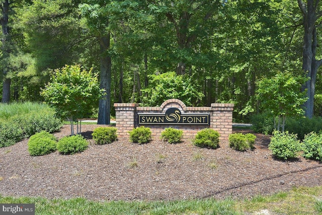 11372 Wollaston, Swan Point, MD 20645 - view of community / neighborhood sign