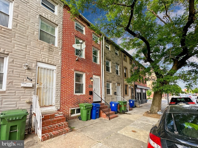 view of property featuring entry steps