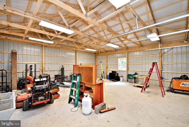 130 Schultz Rd, Sellersville, PA 18960 - garage with metal wall