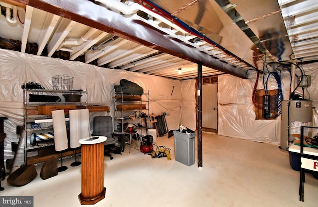 130 Schultz Rd, Sellersville, PA 18960 - unfinished basement with water heater