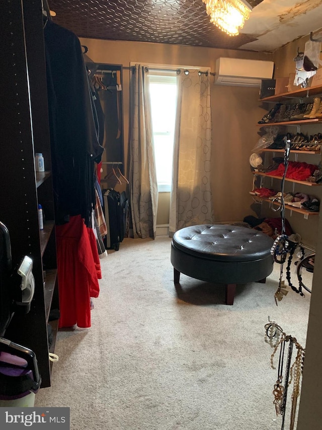 4808 Gransback St, Philadelphia, PA 19120 - bedroom featuring a wall unit AC and carpet