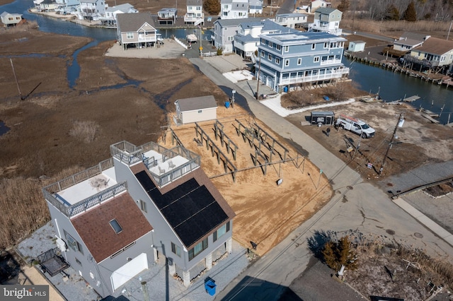 1308 E Bay Ave, Manahawkin, NJ 08050 - aerial perspective of suburban area featuring a nearby body of water
