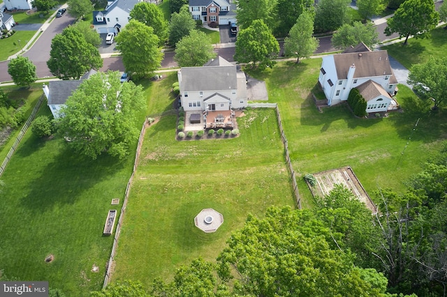 aerial perspective of suburban area