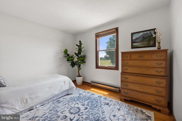 190 Chrismore Rd, White Post, VA 22663 - bedroom with baseboard heating and light wood-style flooring