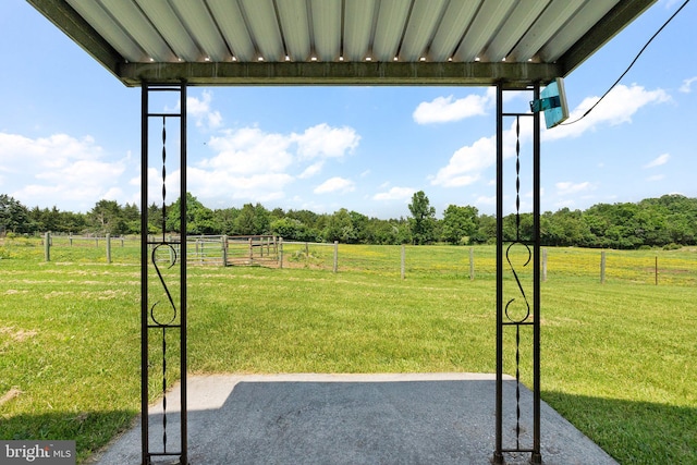 190 Chrismore Rd, White Post, VA 22663 - view of yard with a patio area, a rural view, and view of scattered trees