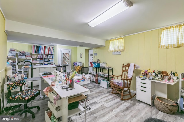 16068 Hayes Ln, Woodbridge, VA 22191 - home office featuring wood finished floors and healthy amount of natural light