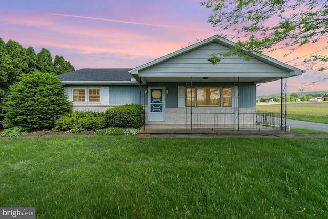 148 N Good Spring Rd, Hegins, PA 17938 - view of front of home with a front lawn and a porch
