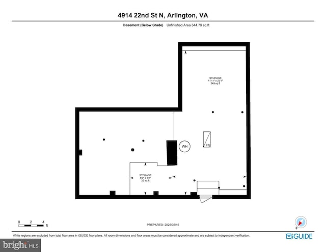 4914 22nd St N, Arlington, VA 22207 - floor plan / room layout