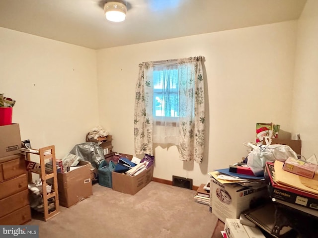 view of storage room
