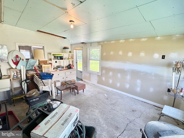 misc room with baseboards