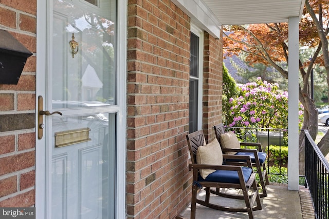 balcony with a porch