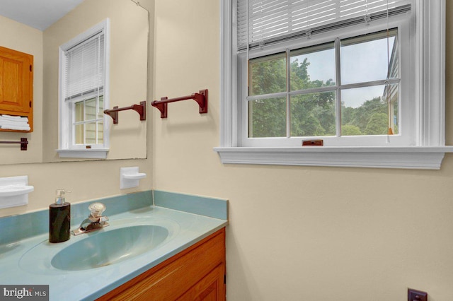 bathroom featuring vanity