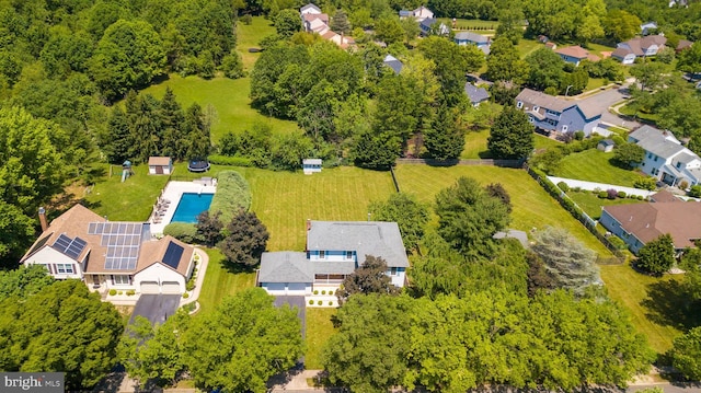 55 Cambridge Way, Princeton Junction, NJ 08550 - drone / aerial view of a pool