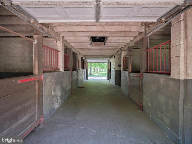 view of horse barn