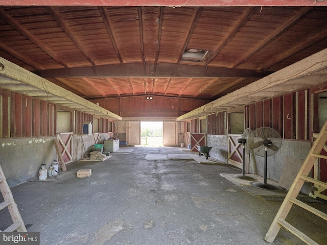 view of stable